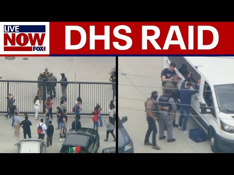 Video | Homeland Security agents conduct raids in Los Angeles