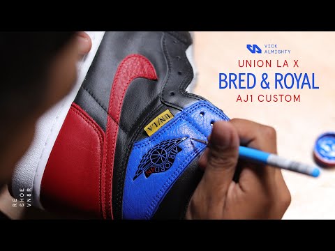 Union LA x Bred & Royal Air Jordan 1 Custom