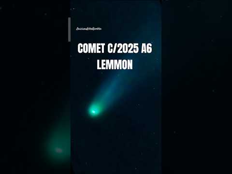 Comet Lemmon is now in the evening sky!!