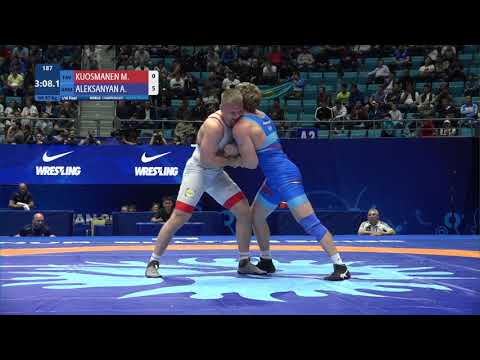 1/16 GR - 97 kg: M. KUOSMANEN (FIN) v. A. ALEKSANYAN (ARM)