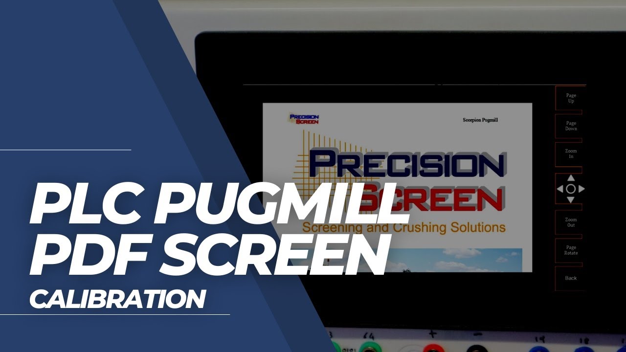 PLC Pugmill PDF Screen Calibration
