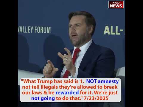 VP: pace of deportations will increase, NO amnesty; Bessent on GENIUS Act: U.S. dollar stablecoins