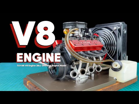 VORTRIXE & TOYAN V8 Engine 28cc OHV Gas Engine Model