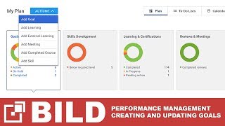 Creating and Updating Goals