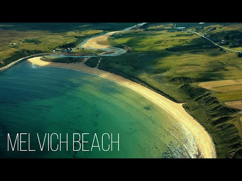 Scenic aerial views of Melvich
