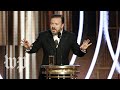 Ricky Gervais roasts Hollywood at the 2020 Golden Globes | The Washington Post