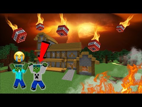 Zombie Mark - Minecraft - ZOMBIE FAMILY SURVIVES TNT APOCALYPSE !! Minecraft Mods