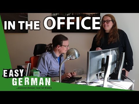 Im Büro mit Kelsey und Michael