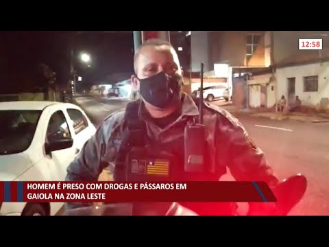 Homem é preso com drogas e pássaros em gaiolas na zona leste de Teresina 18 06 2021