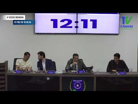 4ª Sessão Ordinária do Mês de Maio de 2026