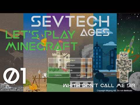 Modded Minecraft Sevtech Ages | Chiron Episode 0001 Single Player Survival Lets Play
