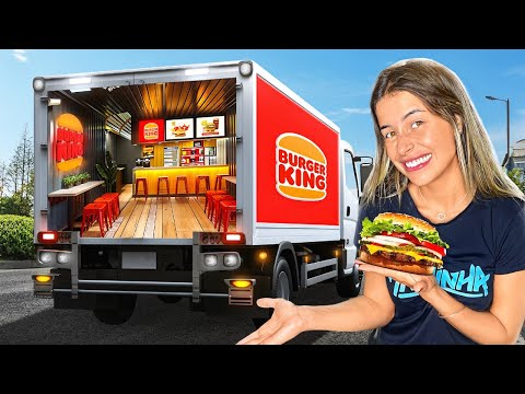 TRANSFORMEI UM CAMINHÃO EM BURGUER KING!
