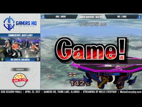 GHQ Spring Finale 2017 - InC | Sago (Marth) vs. GHQ | Mekk (C. Falcon) - SSBM - Losers Quarters