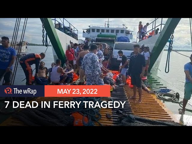 At least 7 dead after blaze on Philippine passenger ferry