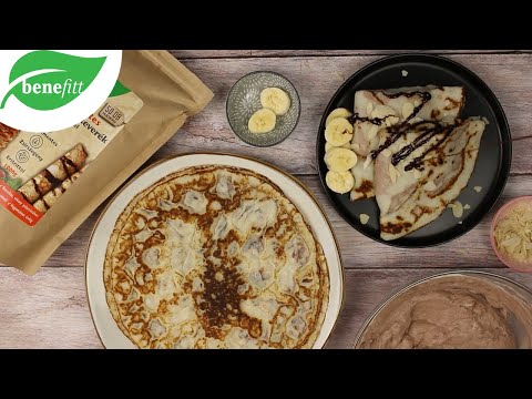 Banánkrémes gluténmentes hagyományos palacsinta recept // Benefitt Reform