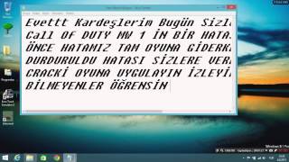 Call Of Duty | Durduruldu Hatası | Rehber 1