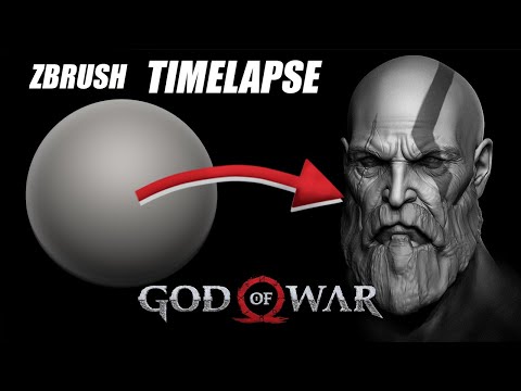Sculpting Kratos | God Of War - Timelapse Zbrush