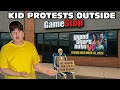 Kid Temper Tantrum Protest Outside GameStop Over GTA 6 Delay Original