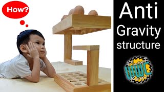 The Impossible Floating Egg Rack !! (Tensegrity Challenge)meja melayang