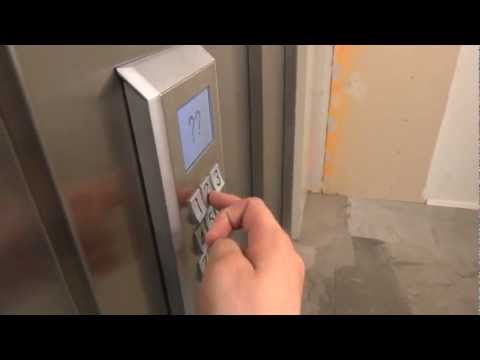 Schindler Miconic 10 MRL Traction elevator @ Magnus Ladulåsgatan 67, Stockholm, Sweden.