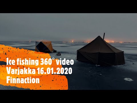 Pilkintää 360° video, Varjakka Oulu 16.01.2020 +0°c