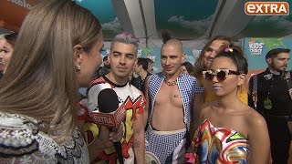 Joe Jonas & DNCE Talk New Album & Getting Slimed at the Kids' Choice Awards
