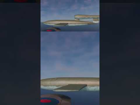 WW2 The Hawker Typhoon causing airflow trouble for a V1 #ww2 #militaryhistory #aviation #simulator