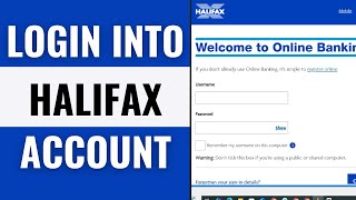How To Login Halifax Bank Account Online (2025) | Halifax Bank Account Sign In