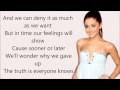 Ariana Grande - Almost Is Never Enough ft. Nathan Sykes - (Lyrics)