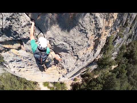 Cragging at Felines near Verdon Gorge, France