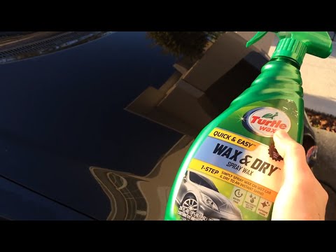 Using a Drying Aid - Turtle Wax Wax & Dry Spray Wax