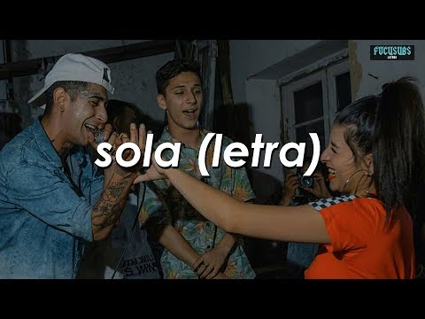 Sola - Coqeein Montana ft. Cazzu (Letra)