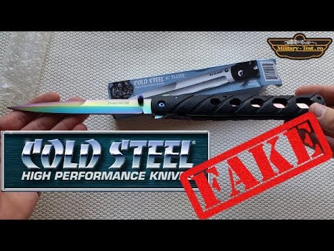 Ti-Lite 6 Fake Cold Steel  Knife Replica / Clone Fade Blade Cutit lama curcubeu Review