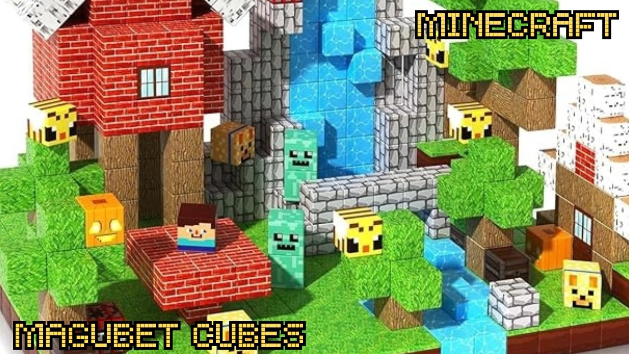 Mineceaft Magnet Toy #asmr #unboxing #satisfy