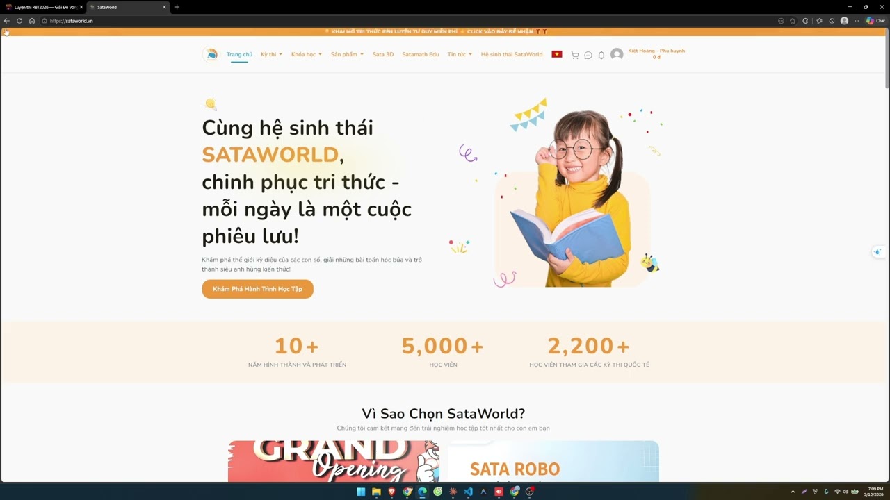 Hướng dẫn đăng ký tài khoản SataWorld và mua khóa học