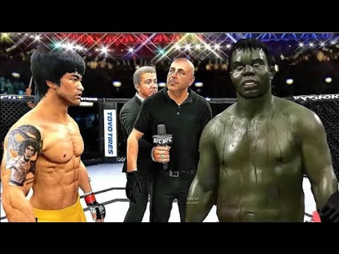 Bruce Lee vs. Young Hulk - EA sports UFC 4 - CPU vs CPU epic
