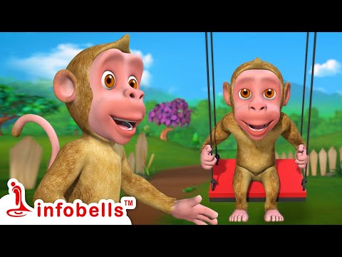 বানর মামা দোলনায় খেলছেন - Playing in the park | Bengali Rhymes for Children | Infobells