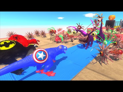 🔥Escape from Aliens⚡Death Scene⚡Aliens Appear - 1st Boss-Animal Revolt Battle Simulator