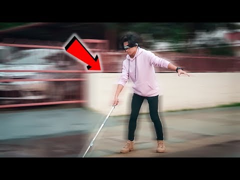 GÖZLERİMİZ KAPALI ENGELLİ YOLUNDA GİTME YARIŞMASI !! (Engelliler Günü Özel)