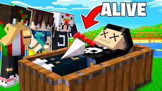 FAKING my DEATH to Prank my Friends in Minecraft!