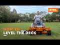 How to Level the Deck: STIHL RZ 200 Series | STIHL Tutorial
