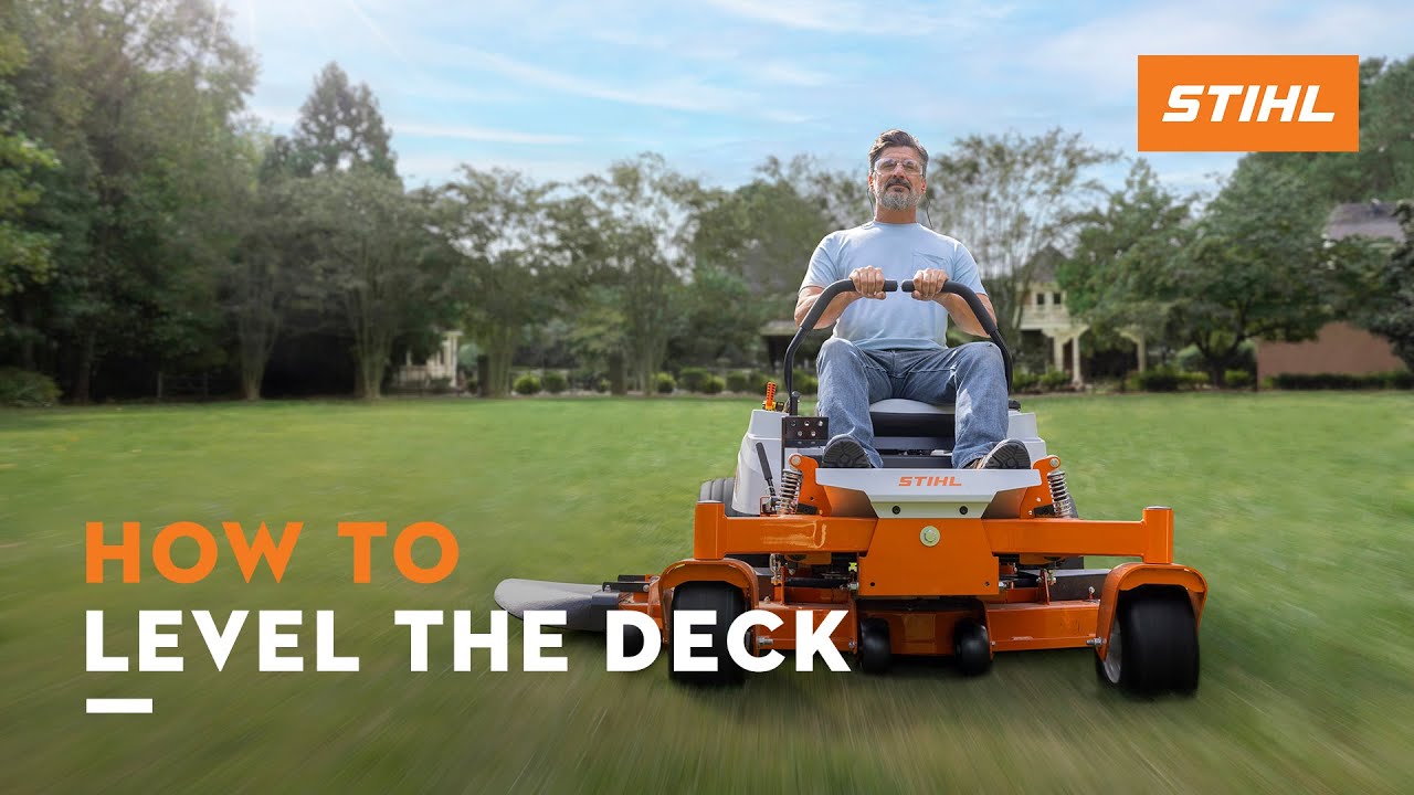 How to Level the Deck: STIHL RZ 200 Series | STIHL Tutorial