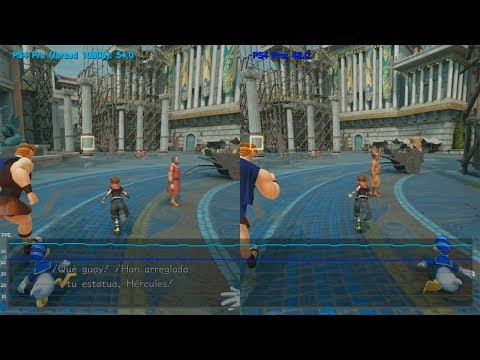 Kingdom Hearts 3 | PS4 Pro 1080p vs 4K (1440p) | Framerate Test | FPS Comparison