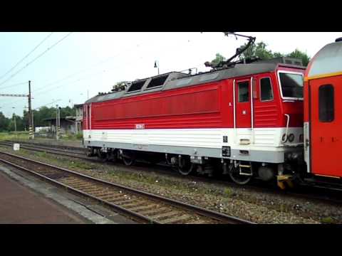 Odjezd lokomotivy 162.001-2 z Havířova, odklon [HD]