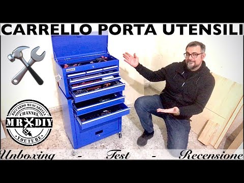 Carrello porta utensili con cassetti per attrezzi. Cassettiera porta attrezzi da officina. GREENCUT