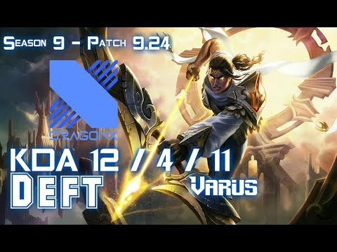 DRX Deft VARUS vs MISS FORTUNE ADC - Patch 9.24 KR Ranked