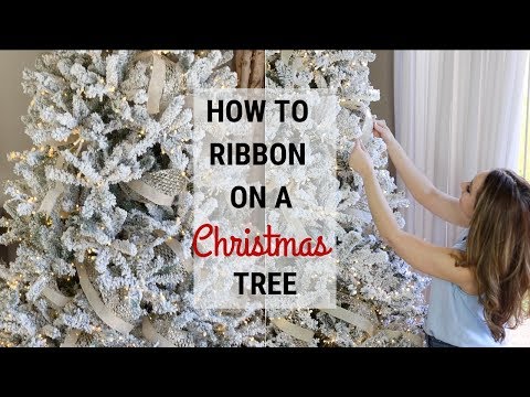How To Put Ribbon On A Christmas Tree!