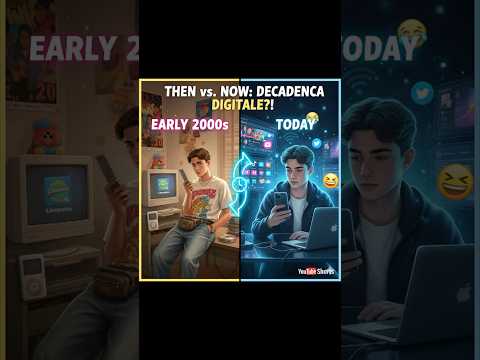 Anni 2000 VS Oggi: Quale preferisci? 🤔#shorts #anni2000 #nostalgia #tecnologia #oggi #paragone