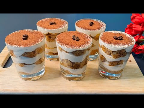 Dessert recipe in 5 minute | Tiramisu recipe, the easiest way to make Italian tiramisu