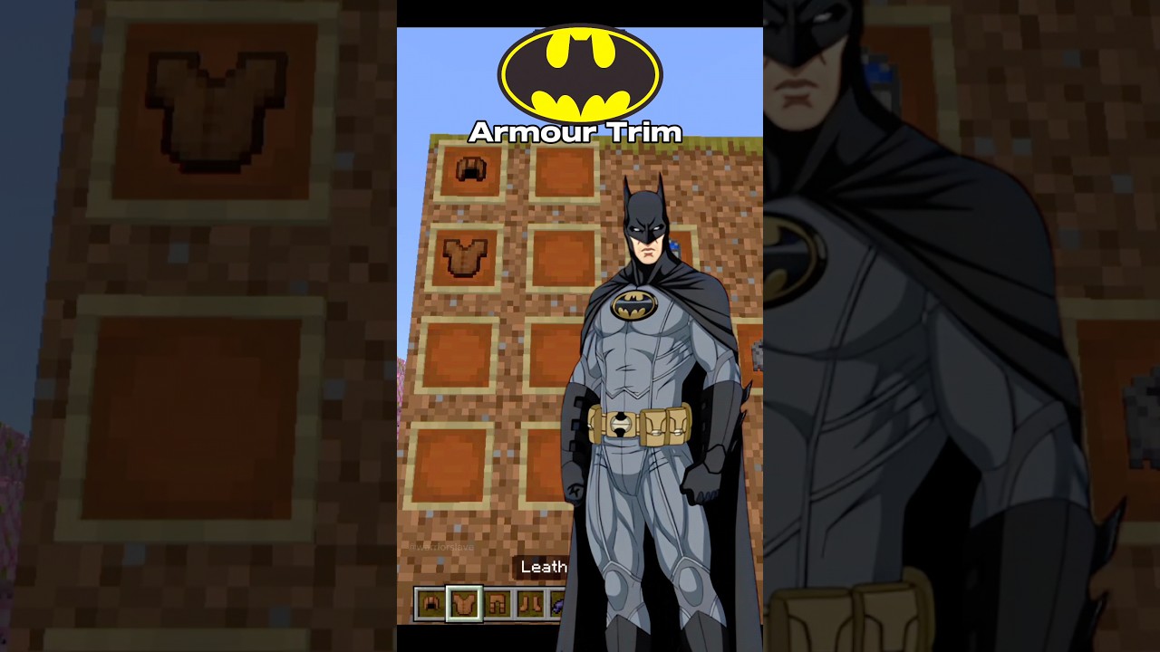 🛡️ Minecraft Superhero's Armor Trim: Epic Custom Designs! 💥🔧👕#shorts